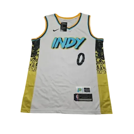 VTG Pacers Nike Swingman City Edition Jersey Haliburton