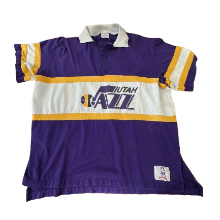 VTG Utah Jazz Polo T-Shirt