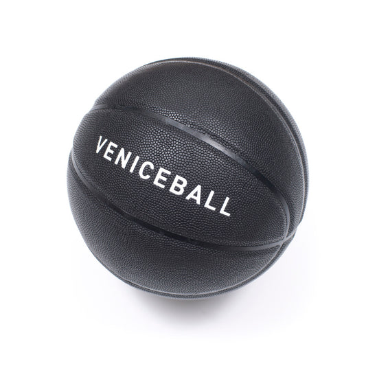 Veniceball Black Leather Basketball